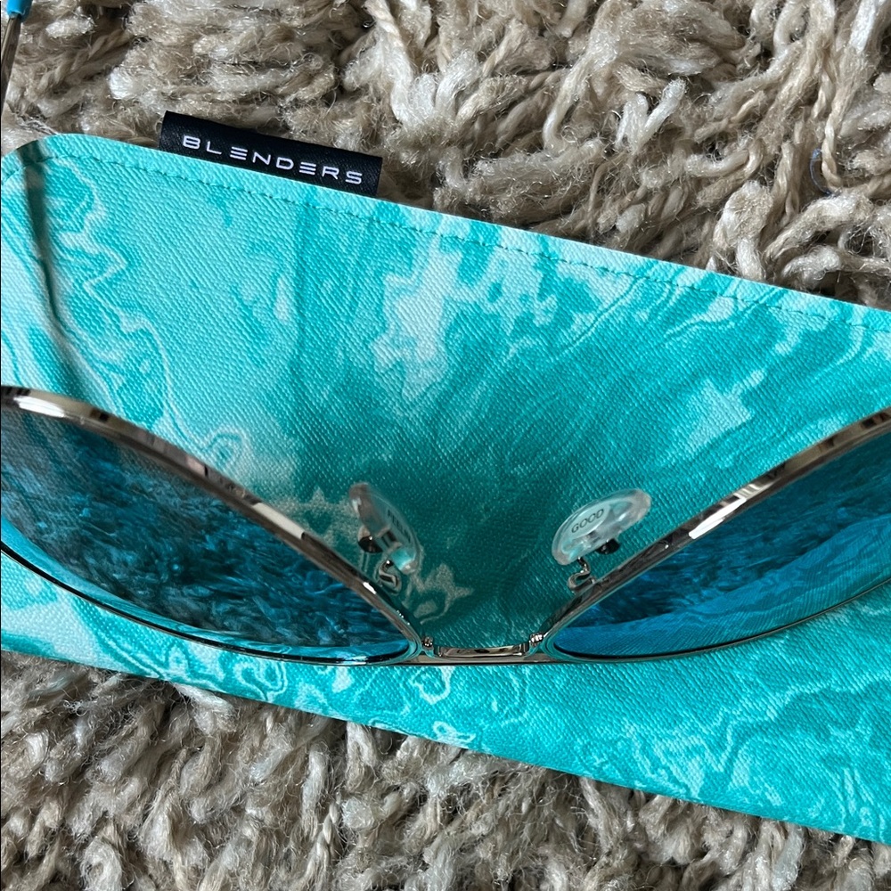 Blenders Blue Aviator Sunglasses - Picture 10 of 16